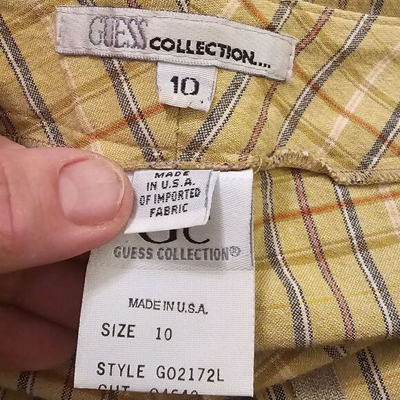 Vintage Guess flat front trouser Capri sz 10 with 25" inseam - Picture 2 of 4